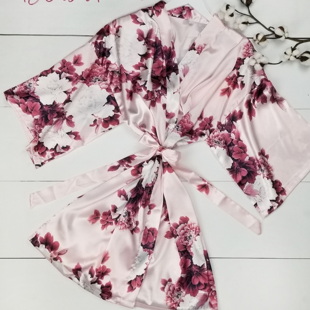 Pink Bridal Robe - Picture 3 of 3